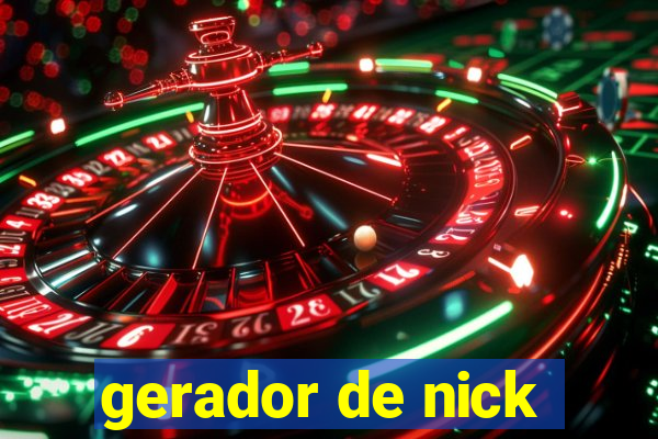 gerador de nick